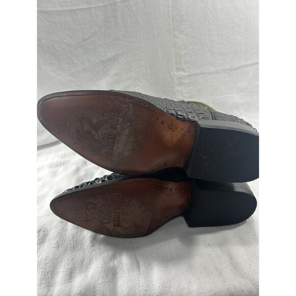 Rogers Western Boots Leather Mexico Men Sz 7 - Picture 7 of 8
